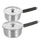 Merit Stainless Steel Sauce Pan 2 Pc Set