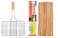 Picnic Time Bbq Grill Meat +gas Lighter+bamboo Sticks 1set