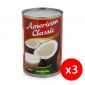 American Classic American Classi Coconut Milk400ml.x3 Pcs