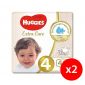 Huggies Baby Diaper Extra Care S4- 2x40 Pcs