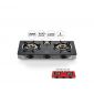 Sanford Glass Gas Stove 3 Burner - Sf5317gc -3b Black