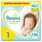 Pampers Premium Care Diapers Size 1 Newborn 2 5