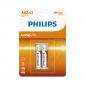 Philips Long Life Zinc Aaa Battery 1.5v 2 Pc -r03l2b/97