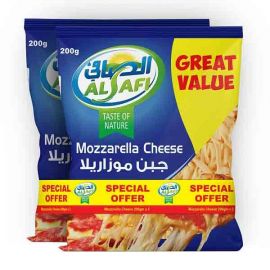 Al Safi Shredded Mozzarella Cheese 2x200gm