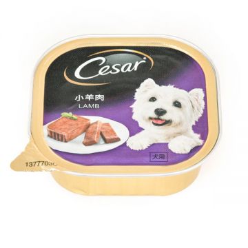 Cesar Dod Food Lamb 100gm