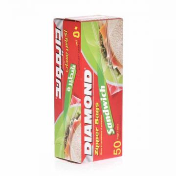 Diamond Sandwich Bags Zipper 50