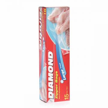 Diamond Freezer Zipper Bag Large 15