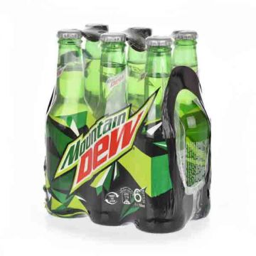 Mountain Dew Soft Drink Glass Bottle