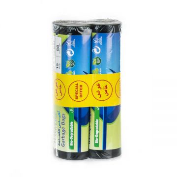 Flash Line Hd Garbage Bag Black 55 Gallon-80x110cm-2x15 Pcs