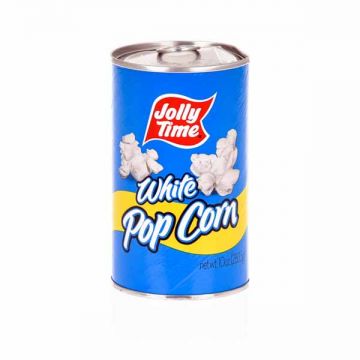 Jolly Time White Ring Pull Can