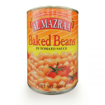Al Mazraa Canned Baked Beans In Tomato Sauce 220gm