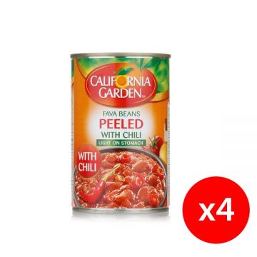 California Garden Peeled Foul With Chilli 3+1x450gm
