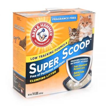 Arm & Hammer Super Scoop Fragrance Free Cat Litter 6.35k
