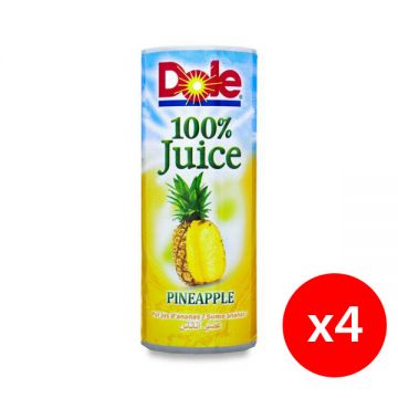 Dole Pineapple Juice 4x250ml