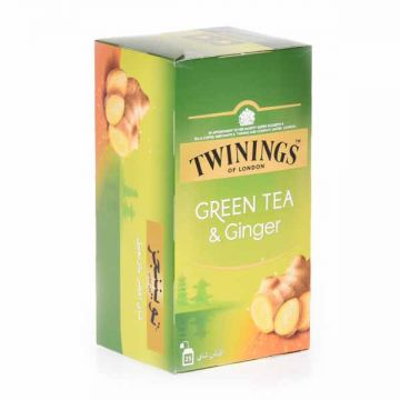 Twining Green Tea Bag Ginger 25