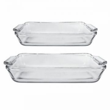 Anchor Hocking Glass Bakeware Set 2pc