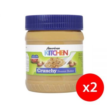 American Kitchen Crunchy Peanut Butter 2x12 Oz