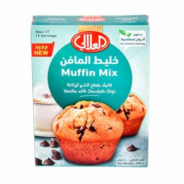 Al Alali Muffin Mix Vanilla Choco Chip 500gm