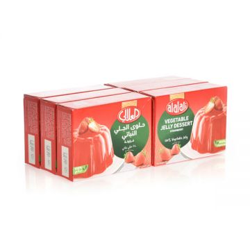 Al Alali Gelatin Strawberry 6x80gm