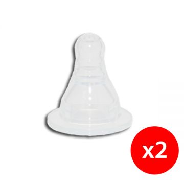 Organic Kidz Slow Narrow Necked Nipple 2s