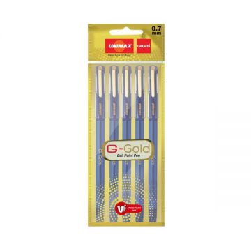 Unimax Gigis Pen G-gold Blue 5 Pcs