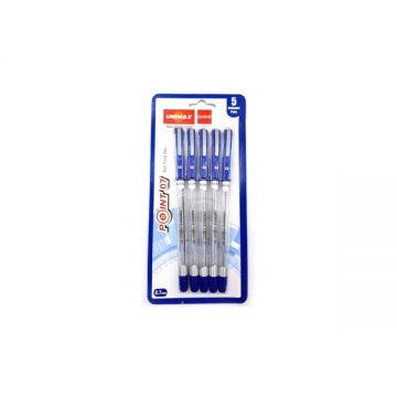 Unimax Point Pen 07 Blue 0.7mm 5 Pcs