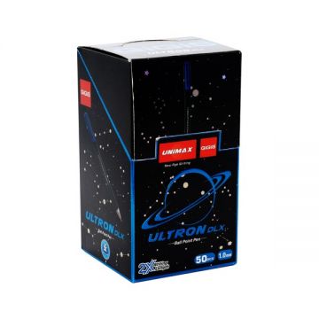 Unimax Gigis Utron Deluxe Blue Pen 50 Pcs