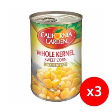 California Garden Canned Sweet Corn In Brine 3x400gm