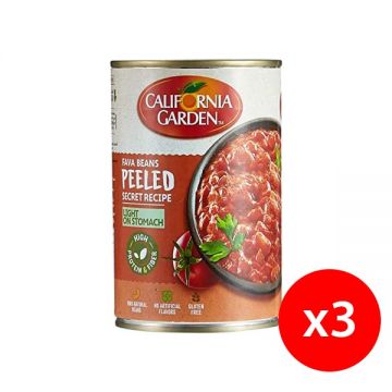 California Garden Peeled Fava Beans 3x450gm