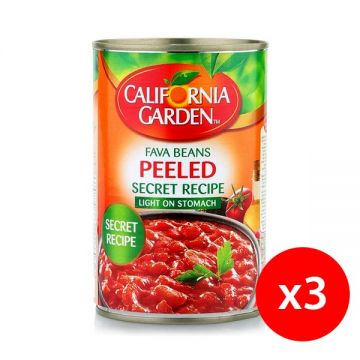 California Garden Canned Peeled Foul 3x450gm