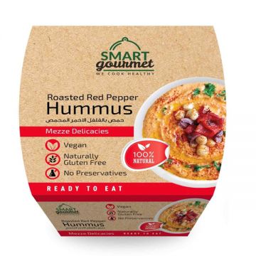 Smart Gourmet Roasted Red Chili Hummus 225gm