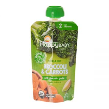 Happy Baby Smoothie Brocoli & Carrot With Olive Oil & Garlic 11gm