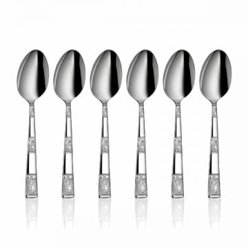 Home Pride S/steel Lotus Baby Spoon 6pc