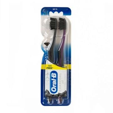 Oral B Toothbrush Charcoal Whitening Bogof 1+1