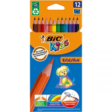 Bic Evelution 655 Pencil Box 12s+evelutionl Coloring Pencil W12