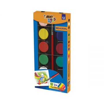 Bic Watercolor Paint Box 12s -bz585