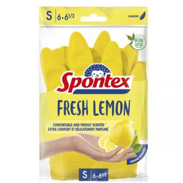Spontex Fresh Lemon Gloves Small