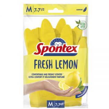 Spontex Fresh Lemon Gloves Meduim
