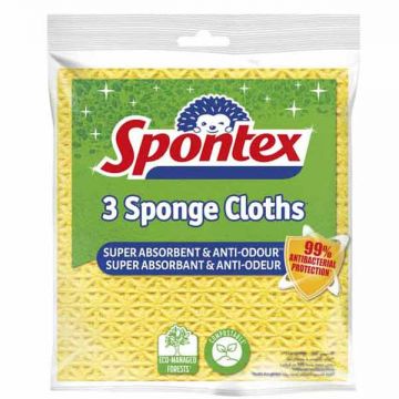 Spontex Sponge Cloths  3s