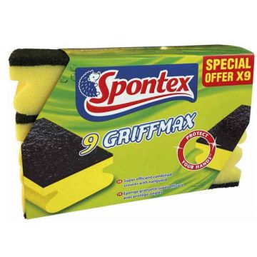 Spontex Griffmax Sponges 9s