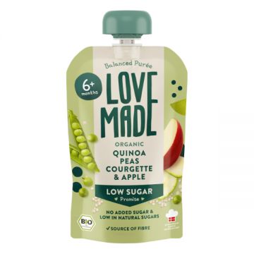 Love Made Quinoa Peas Courgette & Apple 100gm