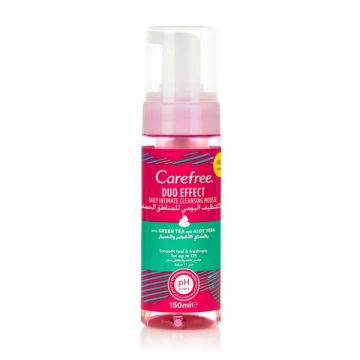 Carefree Intimate Mousse With Green Tea+aloe Vera 150ml