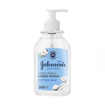 Johnsons Liquid Soap Cotton Milk 300ml