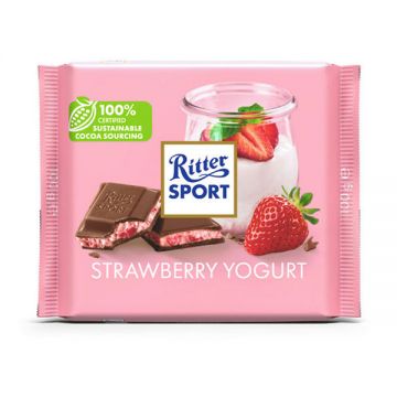 Ritter Sport Strawberry Yoghurt Chocolate 100gm