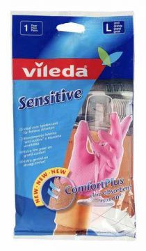 Vileda Sensitive Gloves Large