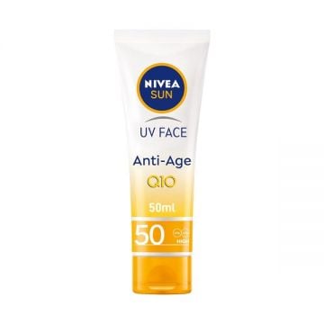 Nivea Sun Face Cream Uv Anti-age Spf 50 Tube 50ml