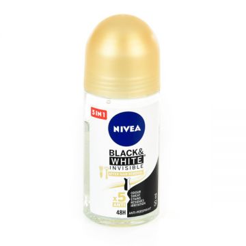 Nivea Roll On Black&white Silky Smooth 50ml