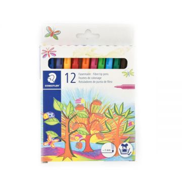 Staedtler Fiber Tip Pen Cardboard Set 12