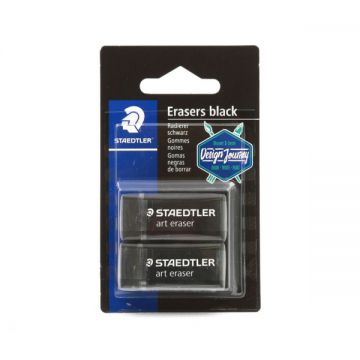 Staedtler Rasoplast Eraser Black 2s