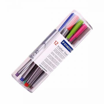 Staedtler Triplus Fineliner Pen 12 S In Tub